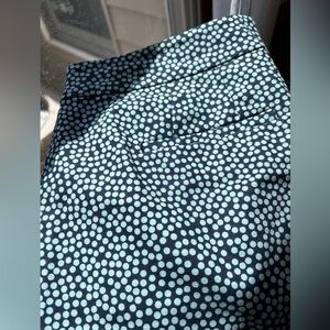 Boden pants - navy with light blue polka dots